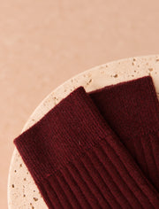 Cashmere Socks - Aubergine