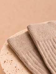 Cashmere Socks - Beige