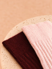 Cashmere Socks Set - Pink