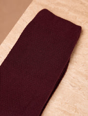 Honeycomb socks - Bordeaux