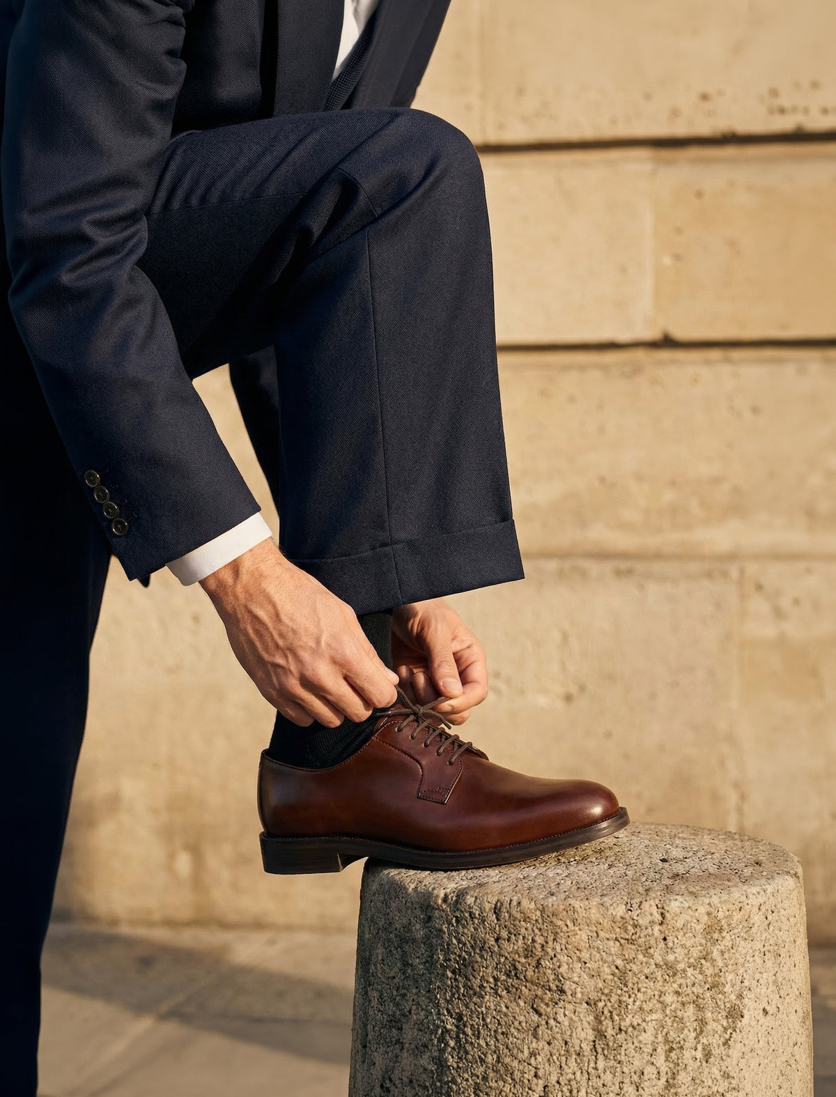 derbies en cuir pull-up pour homme