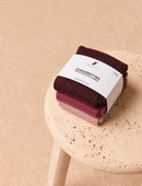 Pack chaussettes lurex côtelées - Rose