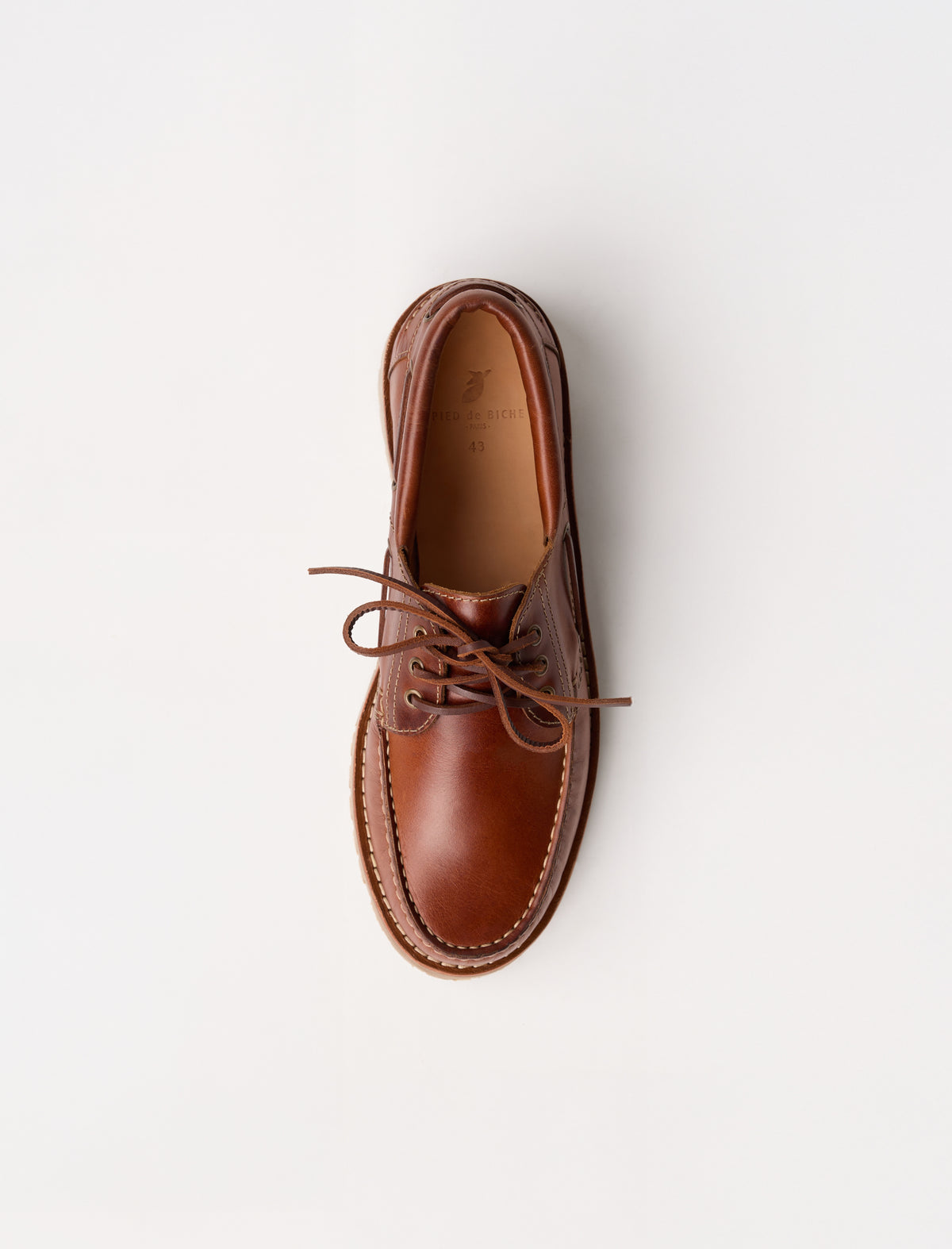 Cuir de vachette pull-up havane