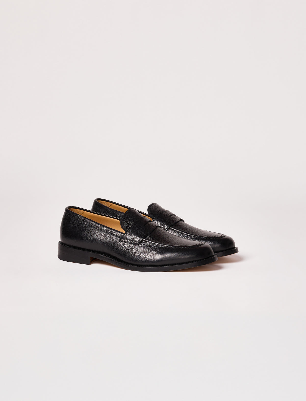 Cuir grainé noir