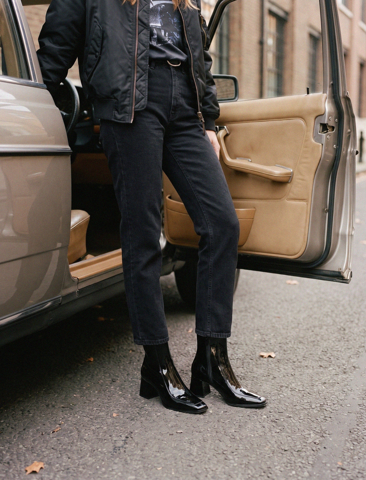Schnürsenkel - Lackschwarz 