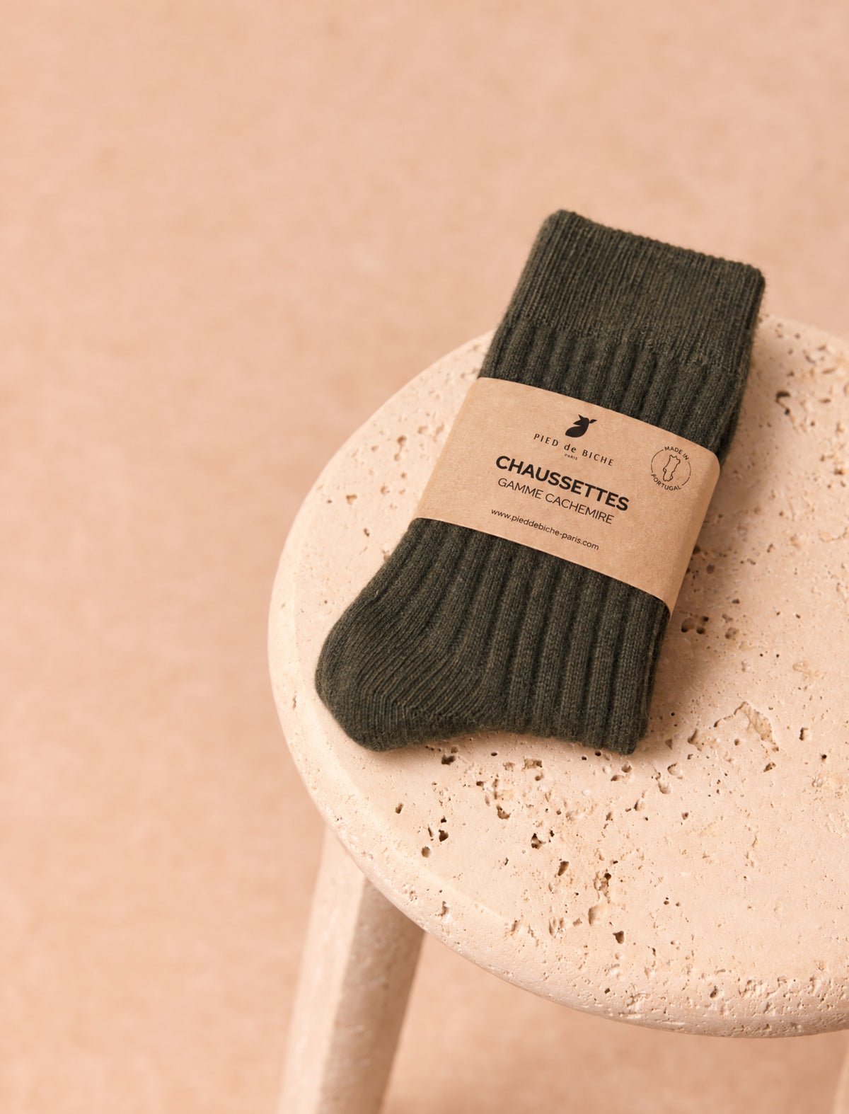 Cashmere Socks - Khaki - vue 1