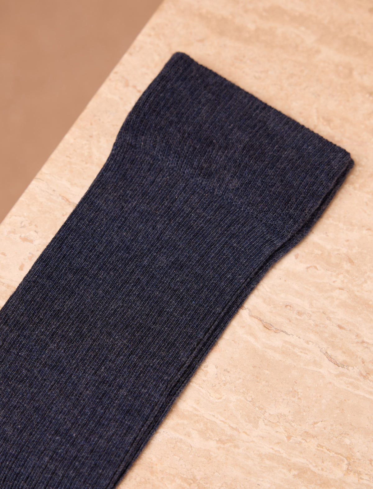 Chaussettes côtelées - Navy - vue 3