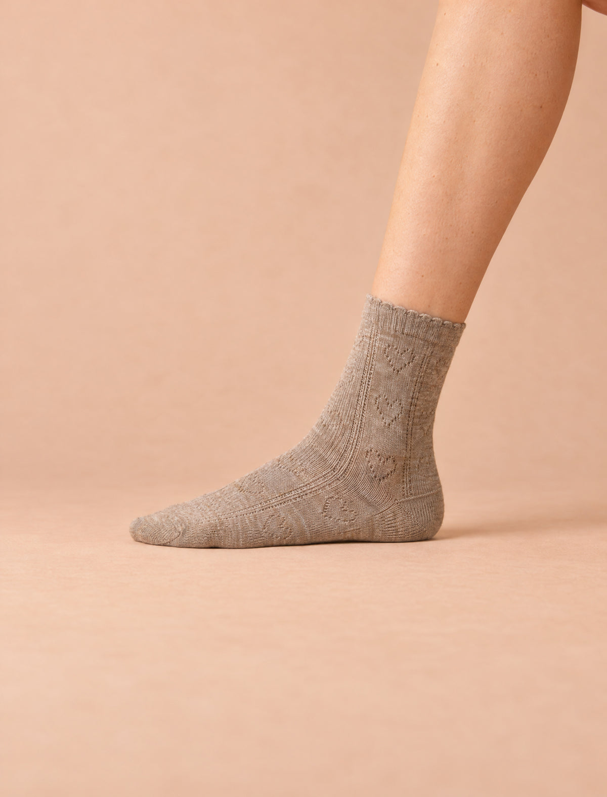 Pack chaussettes biche - Marron, beige & moka