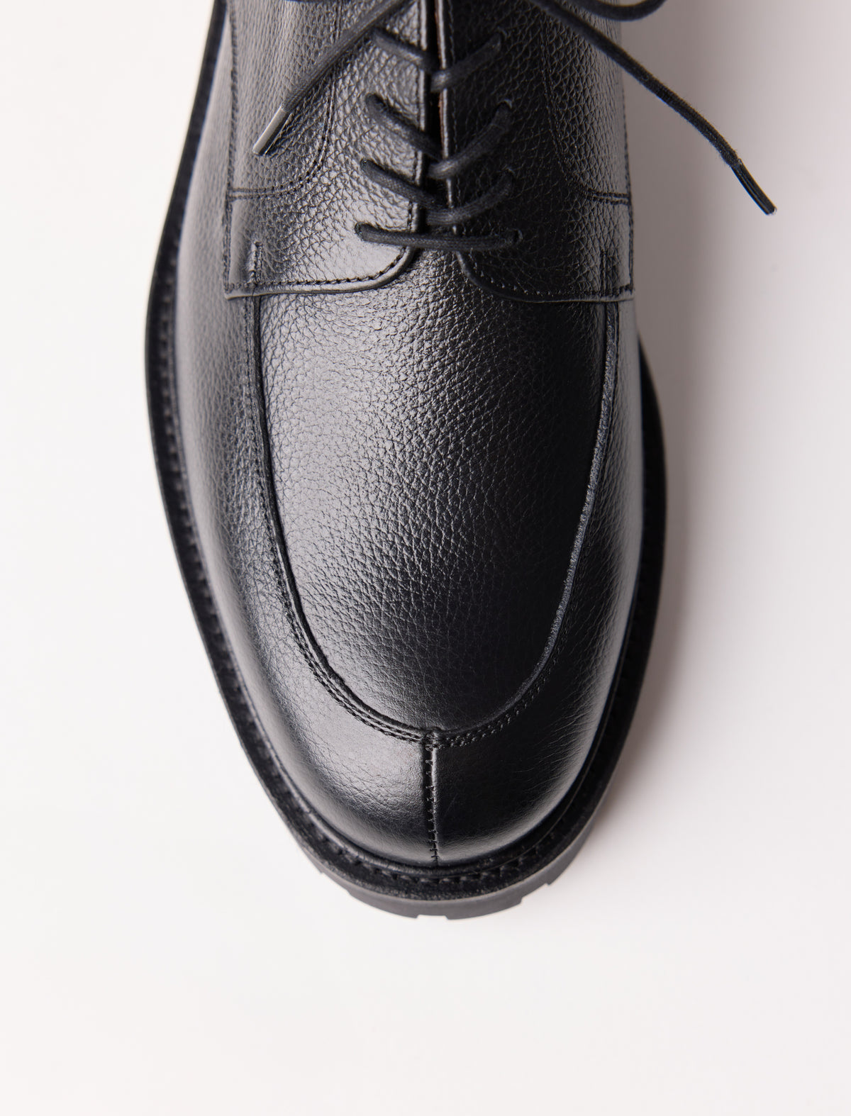 Cuir de vachette noir grainé