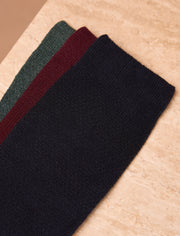 Pack chaussettes - Navy, bordeaux & vert